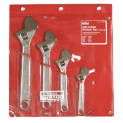 ADJUSTABLE WRENCH ROLL 4 PIECE